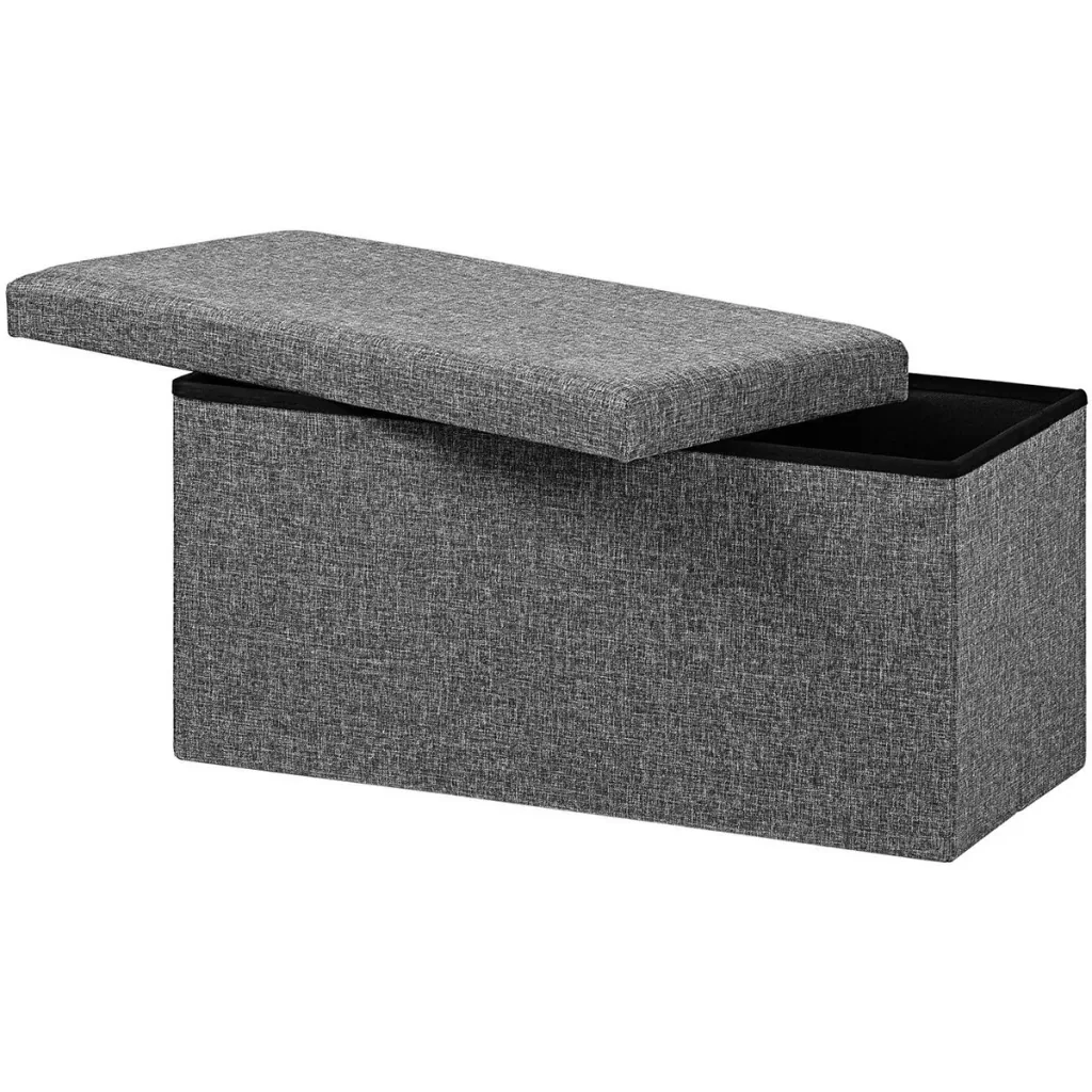 Sofa mit Stauraum - klappbar - MDF - 80x40x40cm - GREY