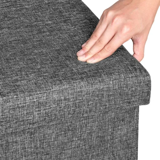 Sofa mit Stauraum - klappbar - MDF - 80x40x40cm - GREY