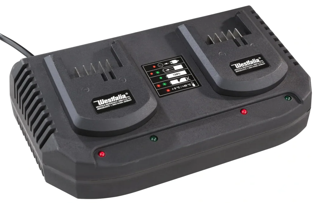 Akkukettensäge „GMAK 36/40“-Set — 2×18 V/4,0 Ah + Dual-Schnellladegerät