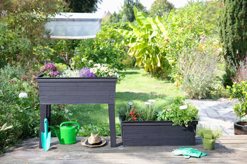 Balkon-Hochbeet Urban Set inklusive Anzuchthaube
