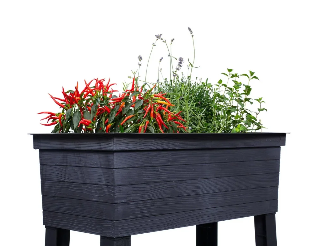 Balkon-Hochbeet Urban Set inklusive Anzuchthaube