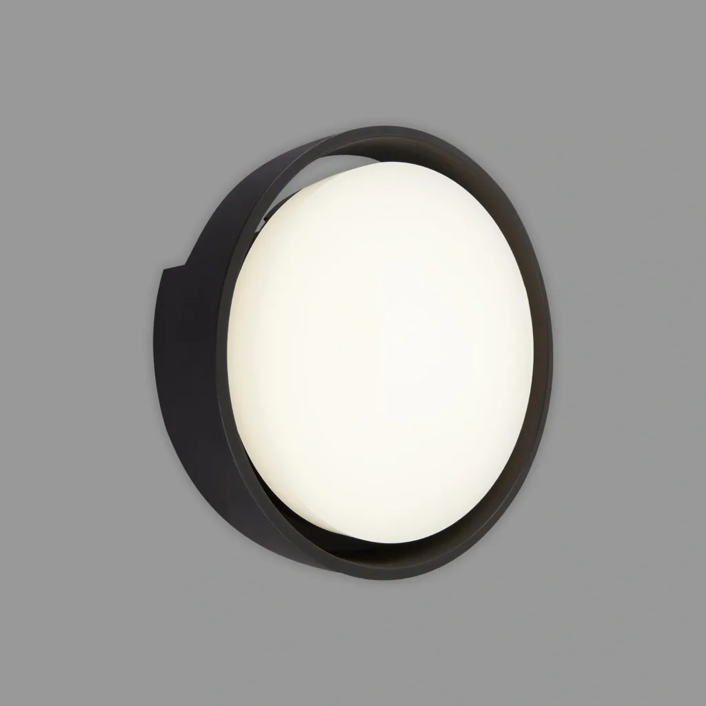 GENUA LED Außenwandleuchte, schwarz, IP44, 18 Watt, 1.500 lm, 4.000 K