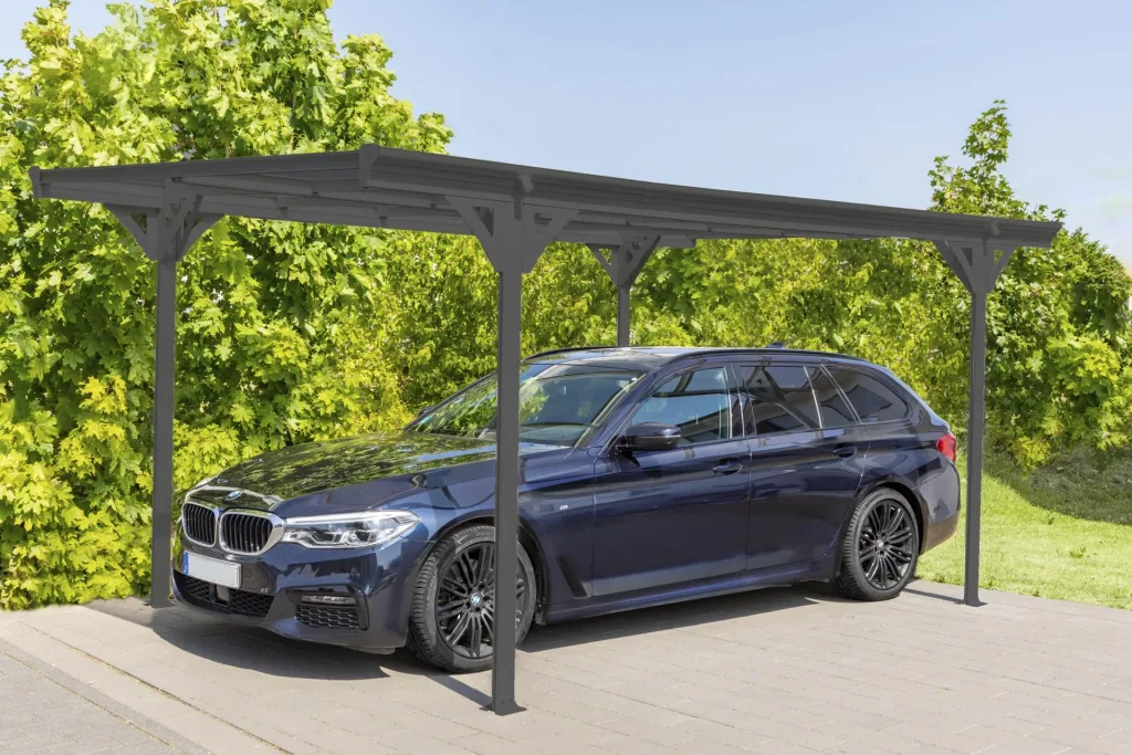 Westmann Carport Helsinki, 305×503×232 cm, Anthrazit – Aluminium mit Polycarbonatdach