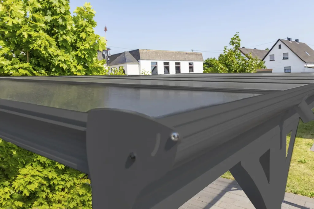 Westmann Carport Helsinki, 305×503×232 cm, Anthrazit – Aluminium mit Polycarbonatdach