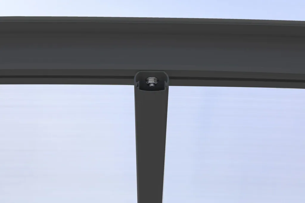 Westmann Carport Helsinki, 305×503×232 cm, Anthrazit – Aluminium mit Polycarbonatdach