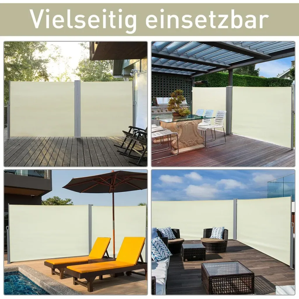 Doppel-Seitenmarkise 6 x 1,6 m