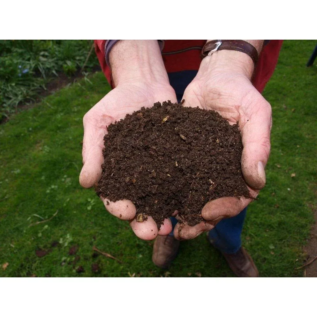Kompostbehälter für Gartenbacken schwarz | 380 Liter | 72 x 72 x 83 cm