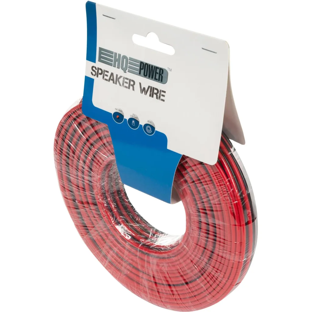 lautsprecherkabel - rot/schwarz - 2 x 2.50 mm² - 25 m