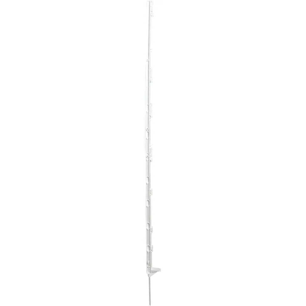 Vollkunststoffpfosten mit Stahlspitze, 156 Cm (5 Stück)