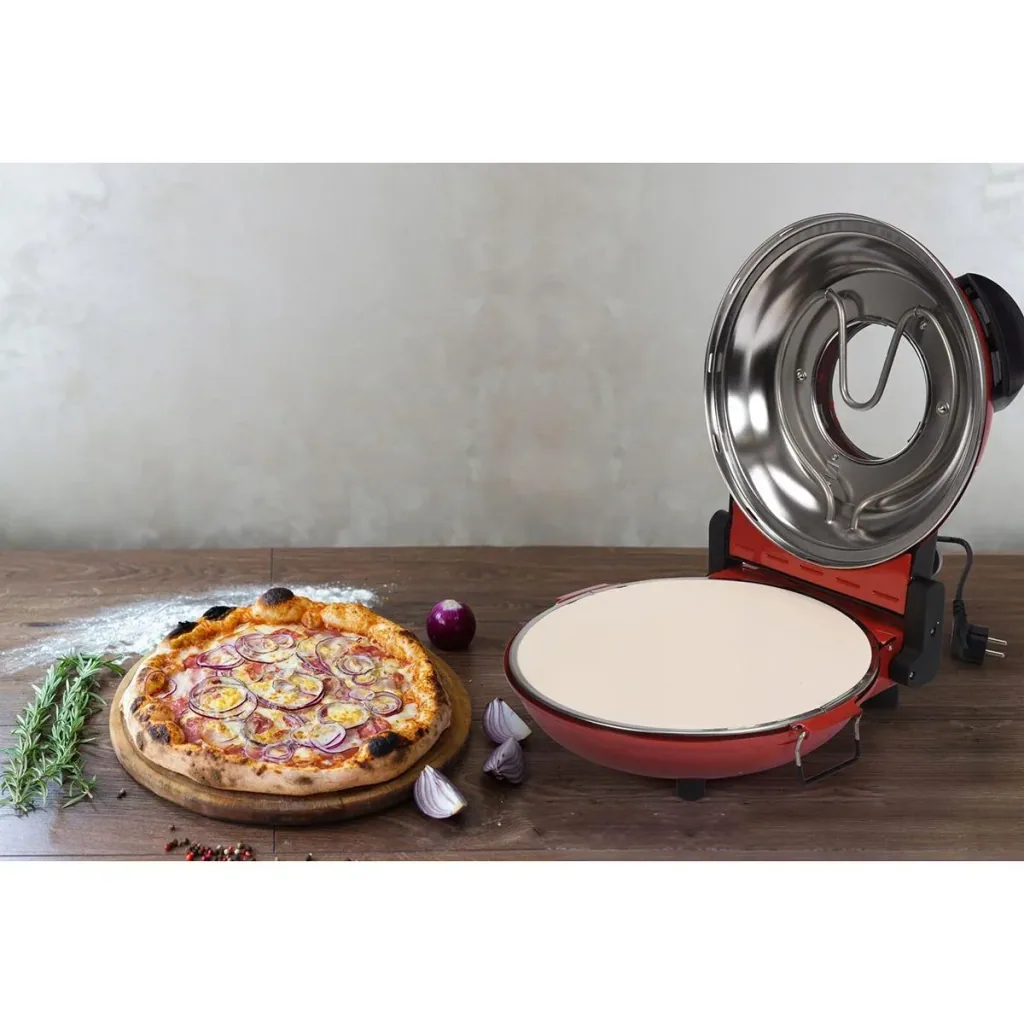Pizzaofen - 1200W - 400 ºC - 5-stufige Temperaturregelung