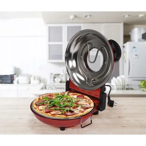 Pizzaofen - 1200W - 400 ºC - 5-stufige Temperaturregelung