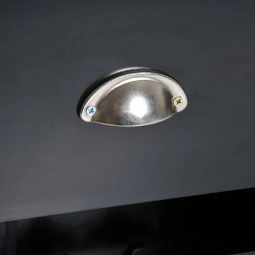 Weinregal Weinschrank 3 Ebenen 15 Flaschen mit Schublade Schwarz