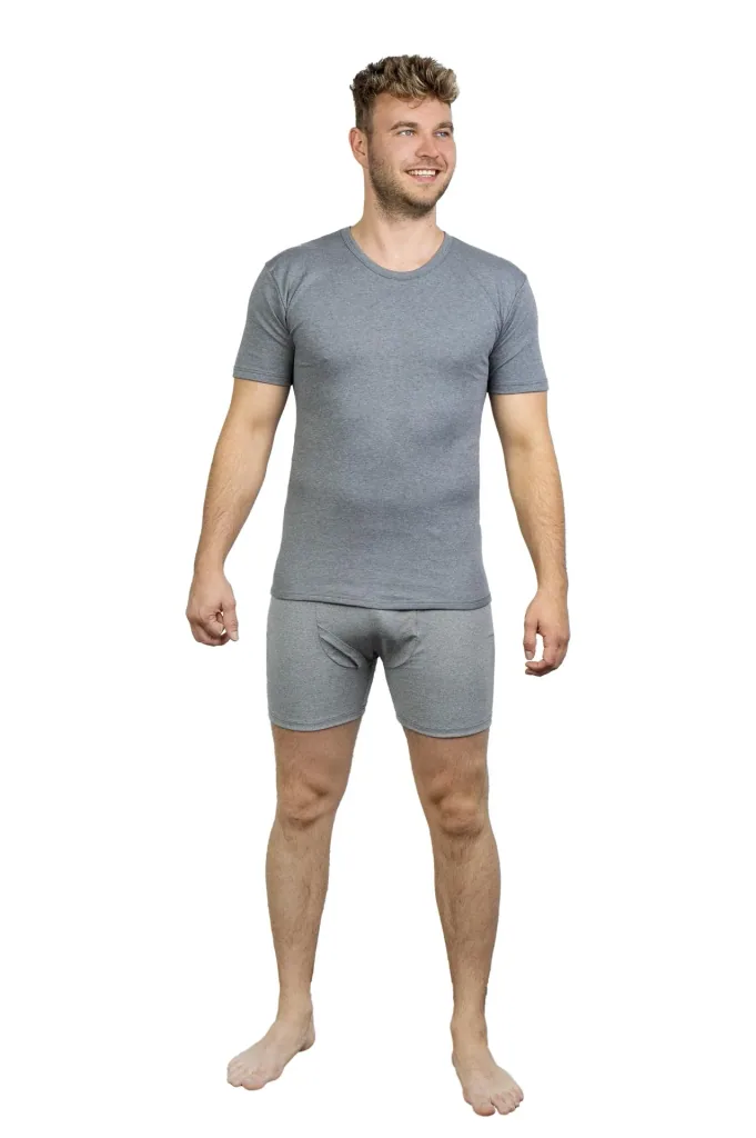 Retroshorts, dunkelgrau/melange, Gr.M