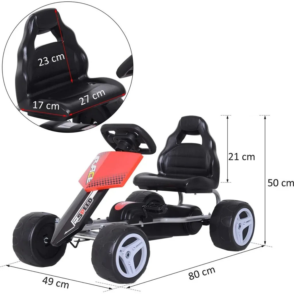 Kinder Go-Kart rot/schwarz