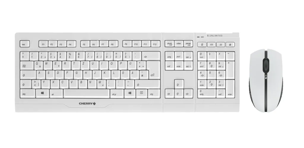 Kabelloses Tastatur-Maus-Set B.UNLIMITED 3.0 silber/weiß