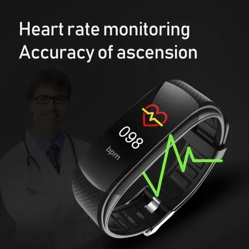 Fitnessarmband mit Herzsensor und Blutdrucksensor