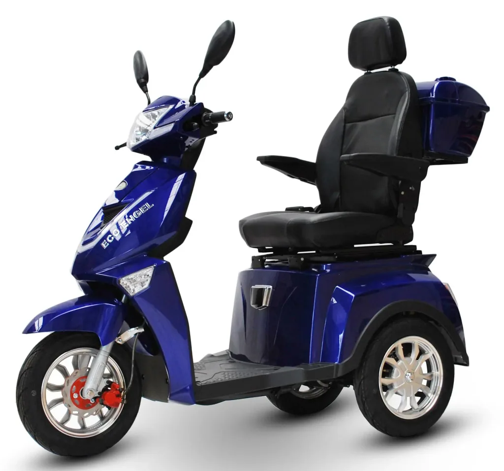 Elektromobil blau - herausnehmbarer Li-Io Akku 20 Ah - 25 km/h - 1000 Watt Seniorenmobil