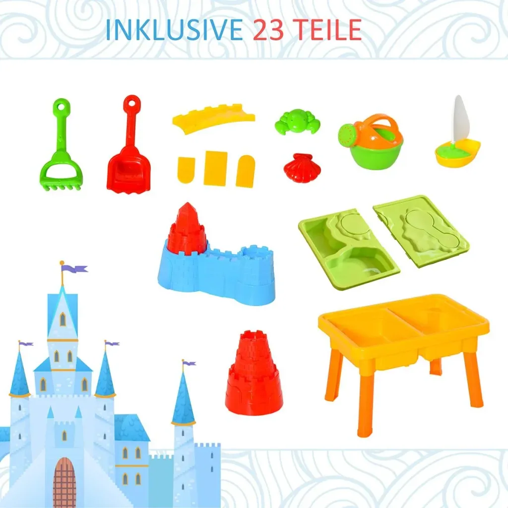 Kinder Sandspielzeug Burgthema bunt