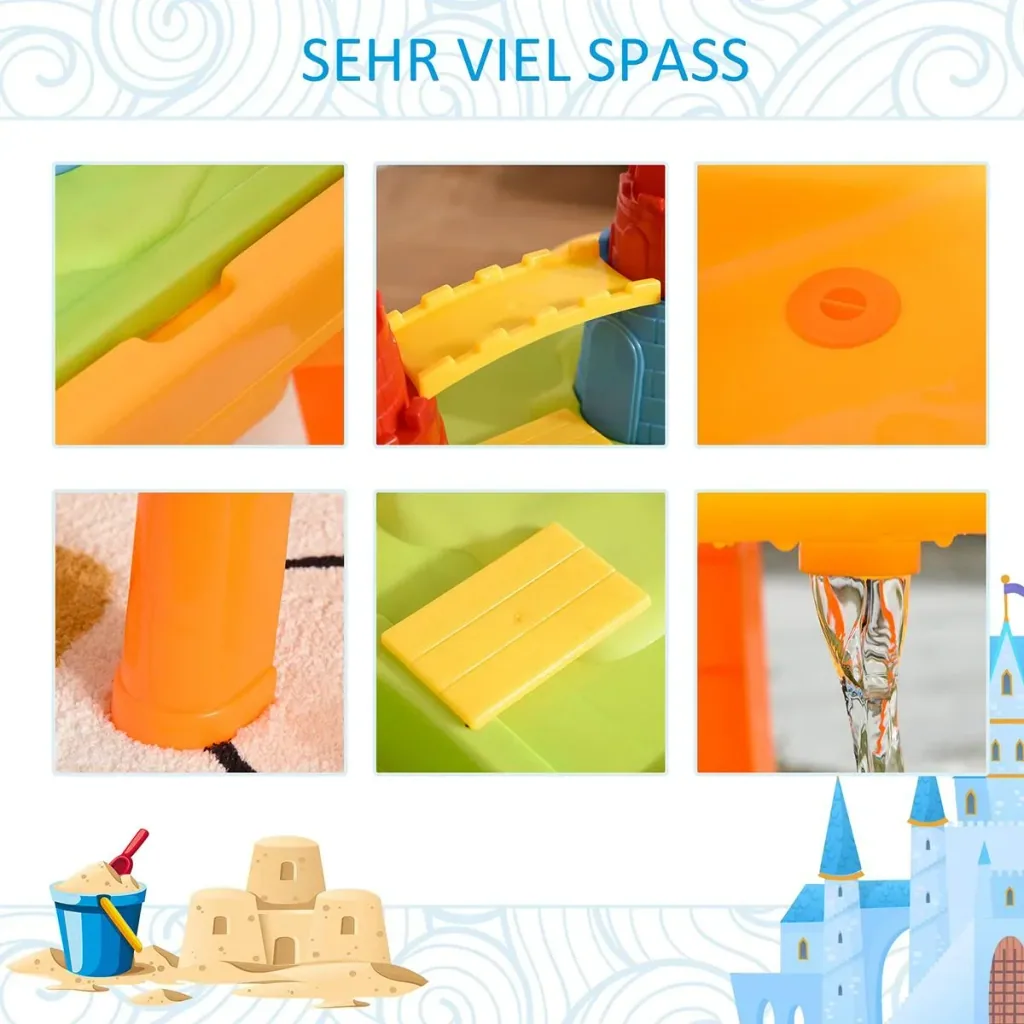 Kinder Sandspielzeug Burgthema bunt