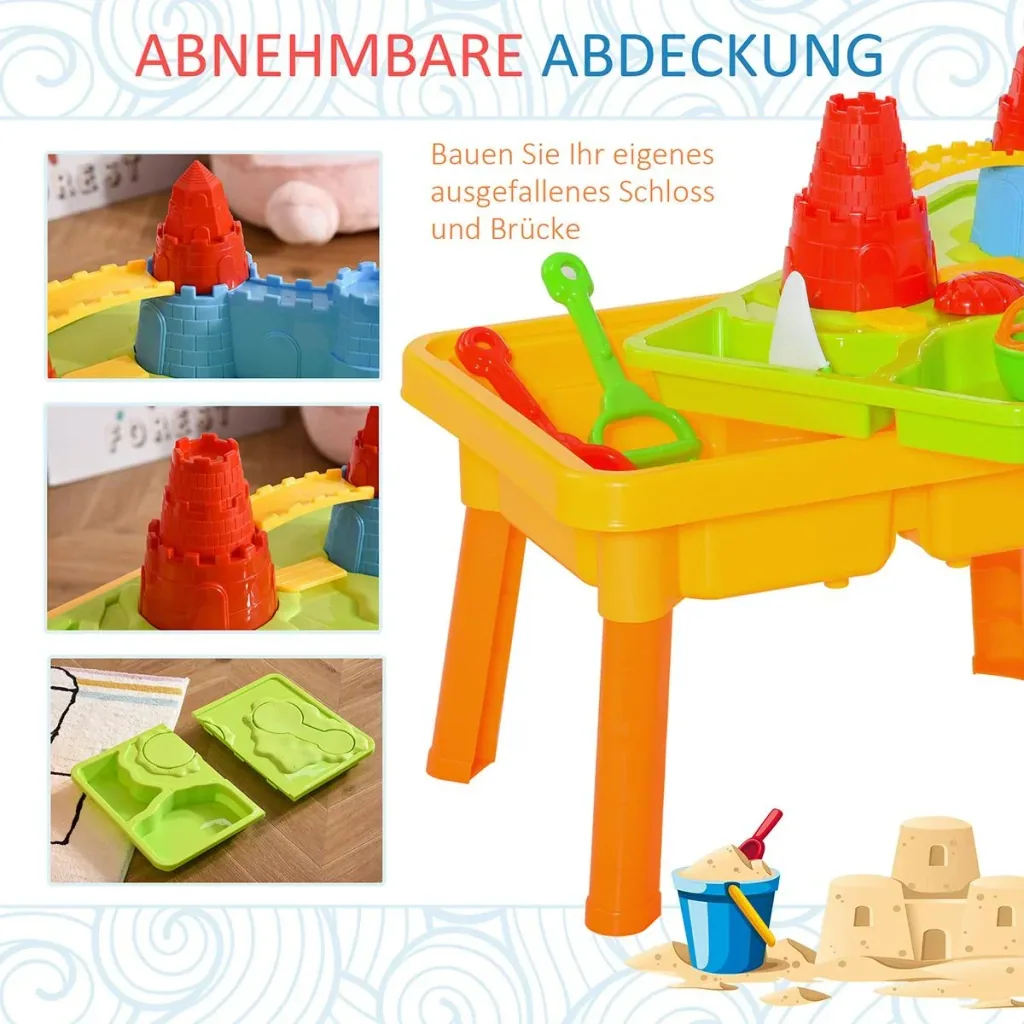 Kinder Sandspielzeug Burgthema bunt
