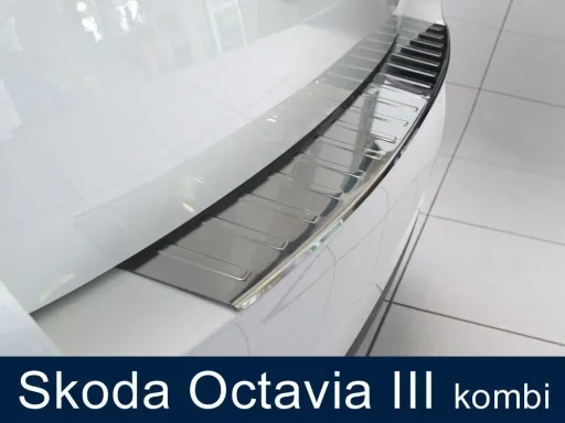 Ladekantenschutz Skoda Octavia III Kombi / Edelstahl, Baujahr 2013-2016