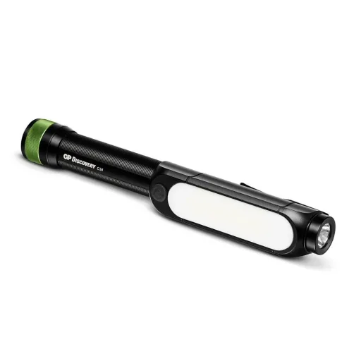 DISCOVERY Clip Arbeitsleuchte mit seitlicher COB Lichtleiste, Magnetbefestigung, 4 Leuchtmodi 550 Lumen, IPX4
