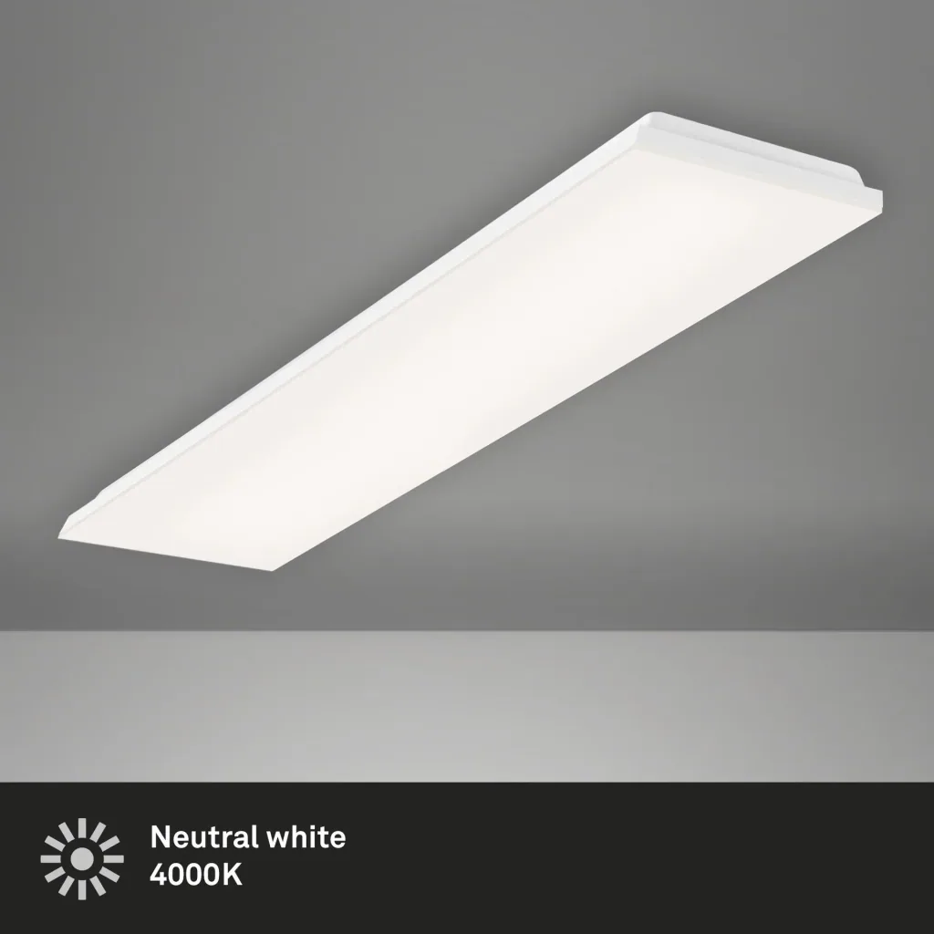 Rahmenloses LED Panel, rechteckig, 38 Watt, weiß
