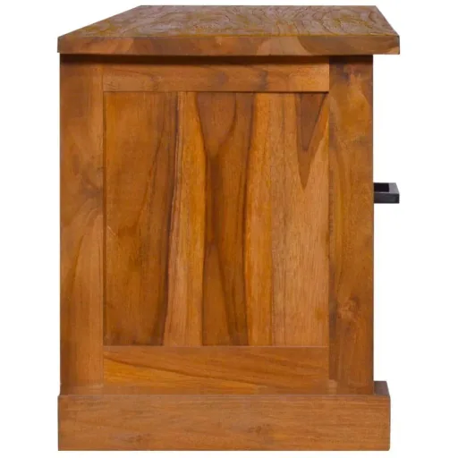 TV-Schrank 112x30x37 cm massiv Teak