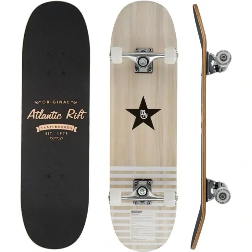 Skateboard - ABEC 9 Lager - Holz - Schwarz - PU Räder & Dämpfer