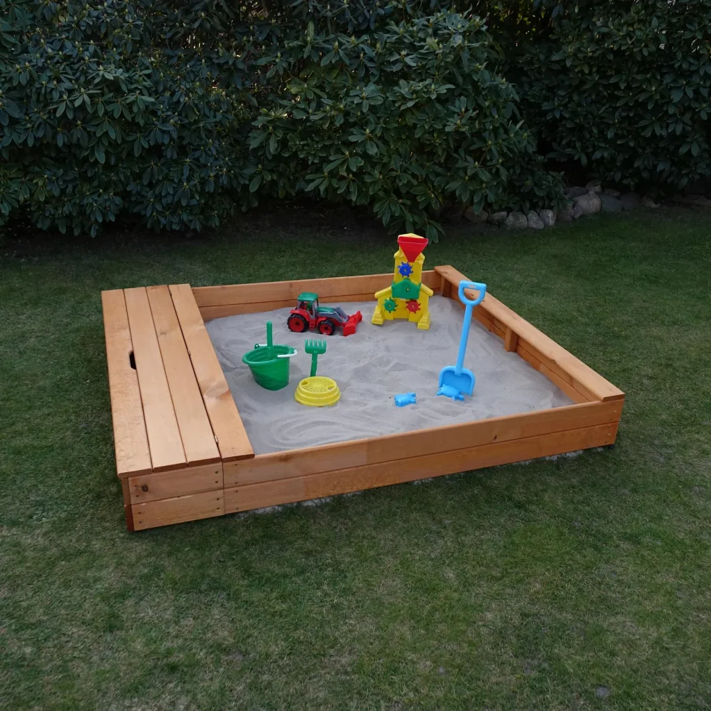 Sandkasten "MULTI" + Sitzbox