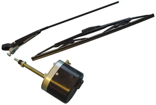 Scheibenwischermotor, Wischerarm und Wischblatt im Set