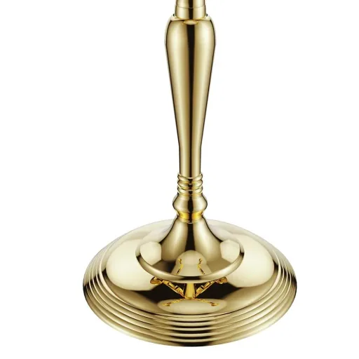 Kerzenleuchter gold glänzend aus Aluminium 60cm 5-armig
