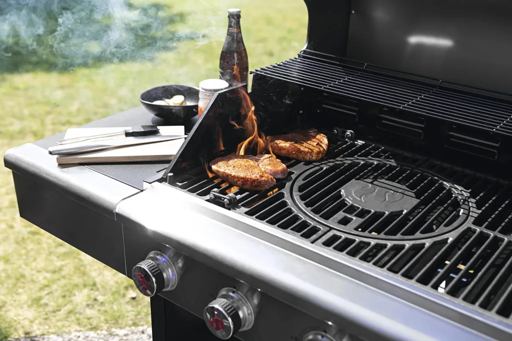 Gas- & Holzkohlegrill, Triton 4.1 coaL, 4 einstellbare Brenner