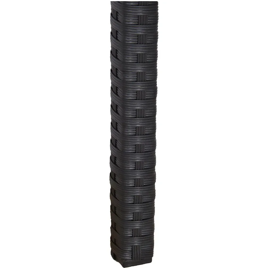 Rattan Balkontisch halbrund schwarz