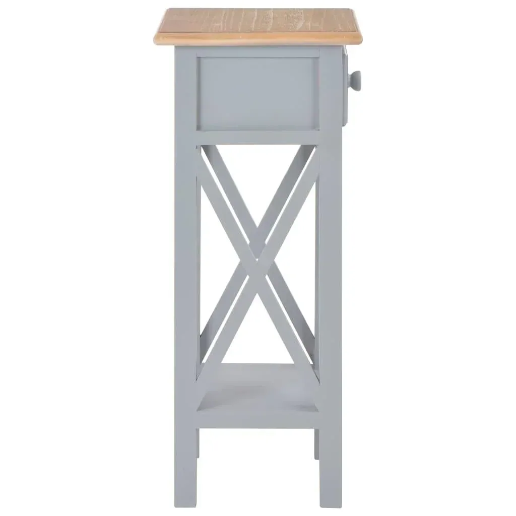 Beistelltisch 27x27x65,5 cm Holz grau