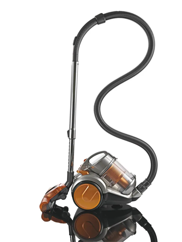 Zyklon-Staubsauger "Pet Star", mit 6-teiligem Jumbo-Düsen-Set, inklusive Tierhaardüse, 700 Watt, Silberfarben/ Orange