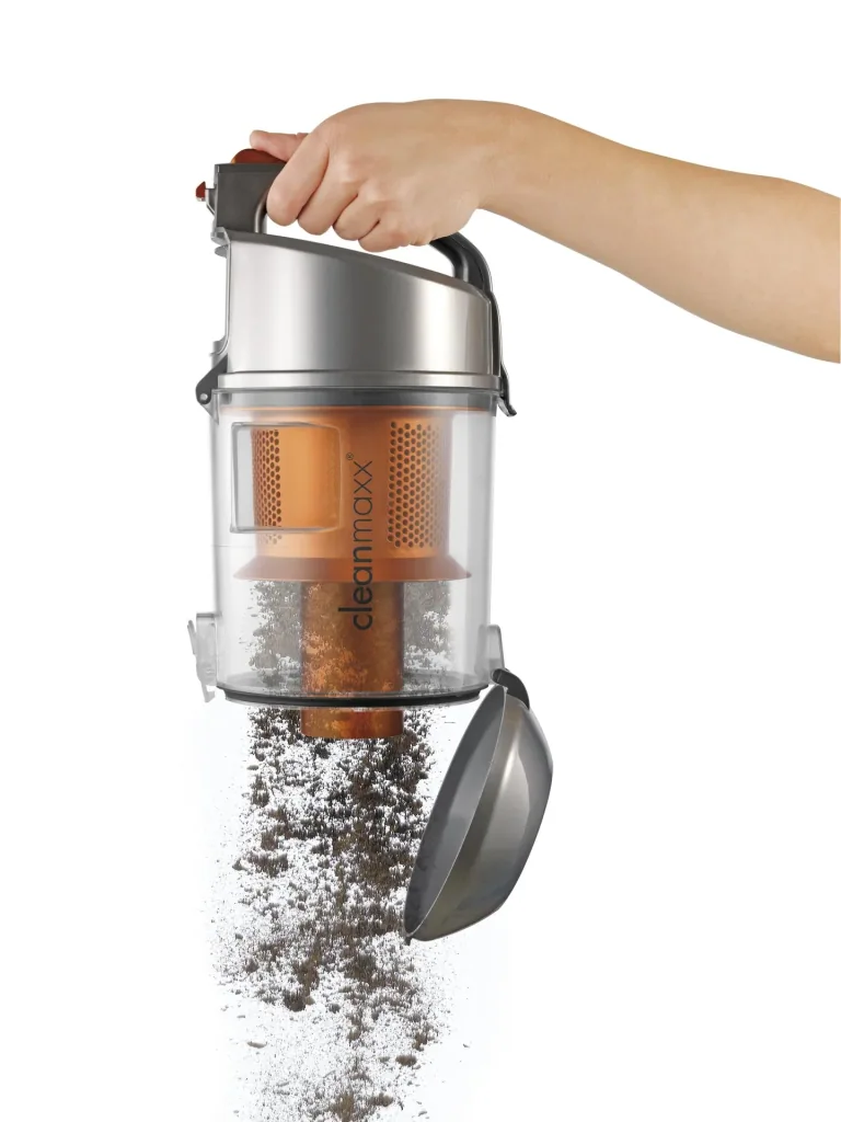 Zyklon-Staubsauger "Pet Star", mit 6-teiligem Jumbo-Düsen-Set, inklusive Tierhaardüse, 700 Watt, Silberfarben/ Orange