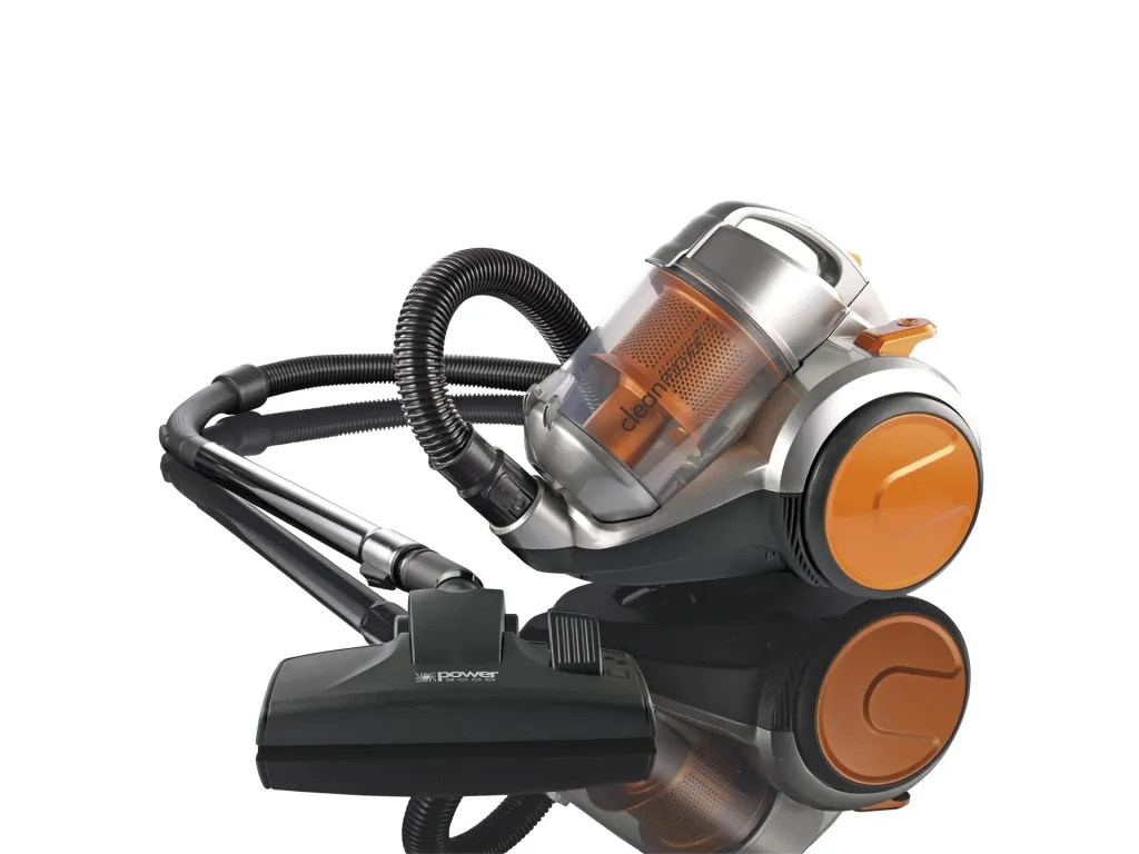 Zyklon-Staubsauger "Pet Star", mit 6-teiligem Jumbo-Düsen-Set, inklusive Tierhaardüse, 700 Watt, Silberfarben/ Orange