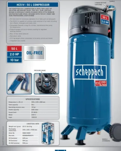 KOMPRESSOR 50L HC51V 10BAR