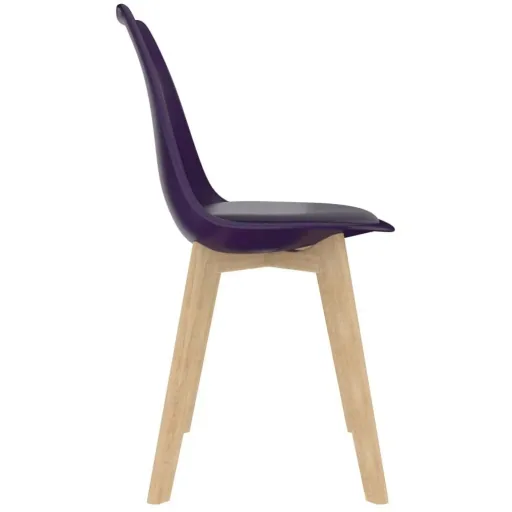 Esstischstühle 2tlg. Kunststoff flieder