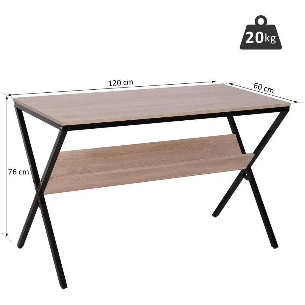 Schreibtisch Computertisch Laptop Tisch Bürotisch 1 x Ablage