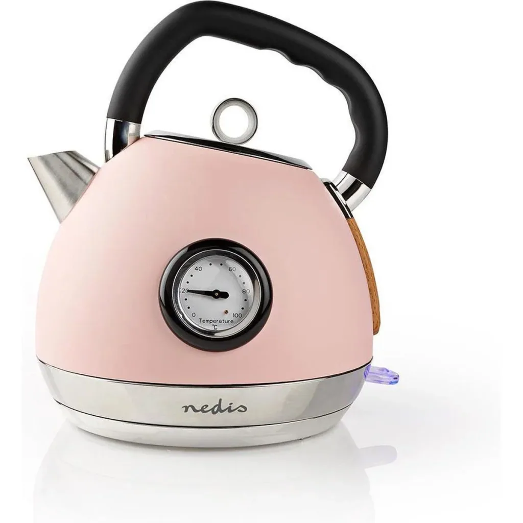 Nedis Wasserkocher - 1,8L - 2200W - Soft-Touch - Rosa