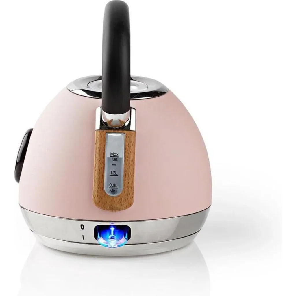 Nedis Wasserkocher - 1,8L - 2200W - Soft-Touch - Rosa