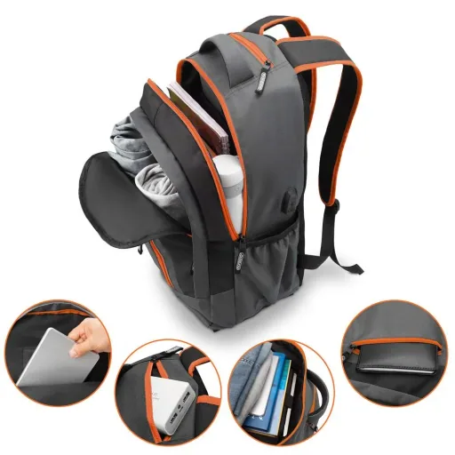 Sport- und Freizeit Rucksack 35L grau/orange