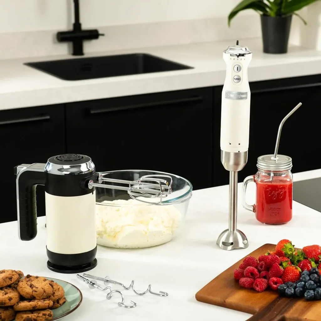 Retro-Handmixer - Weiß