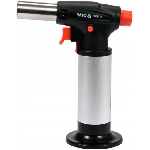 Crème brulee Brenner mit Nachfüllgas - mit Piezo-Zündung - 200W - mit Sperrfunktion