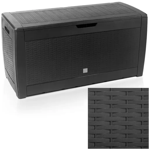 Aufbewahrungsbox Anthrazit 119x48x60cm