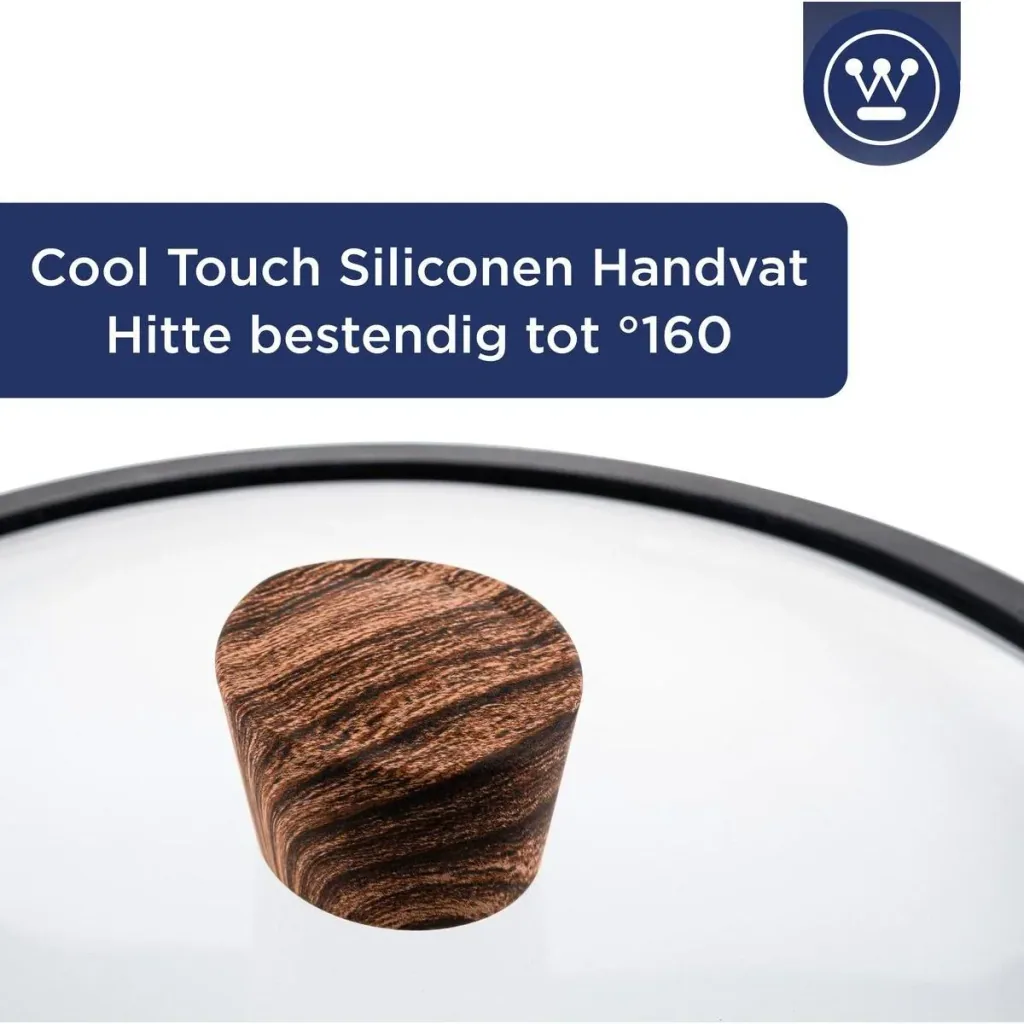 Kochtopf Induktion - Ø20 cm - Schwarzes Marmorholz - Sonderedition