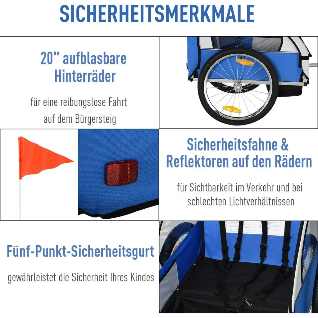 Fahrradanhänger für 2 Kinder