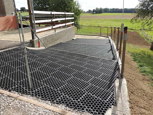 Paddockplatten 5 Stück = 1 m², schwarz